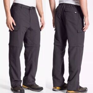 The North Face Nylon Utility Convertible Cargo Pants Gray Medium Zip Off Shorts